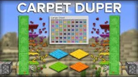 Minecraft Easiest Way to Dupe Carpet - Infinite Fuel Source