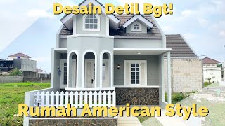 Desain Rumah American Style 6x12 Sangat Detil || Update Harga Rumah