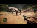 Far cry  primal  woman removes arrow from the butt of udam soldier