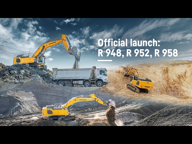R 948, R 952, R 958: new generation 8 crawler excavators | Liebherr