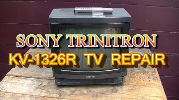 Sony Trinitron KV 1326 Repair and Remote Control Repair 1987 Color Television