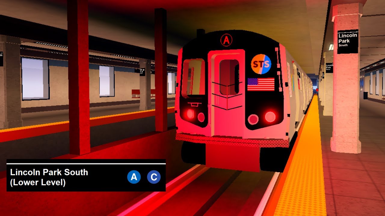 Subway Train Simulator AC Lines   Lincoln Park South Lower Level Railfanning  ROBLOX