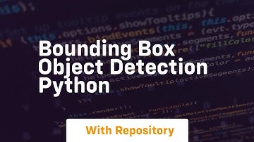 bounding box object detection python