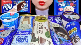 ASMR COOKIES & CREAM ICE CREAM 🍫 WALL'S OREO, MAGNUM COOKIES & CREAM, GLICO MOCHI, AICE COOKIES CONE