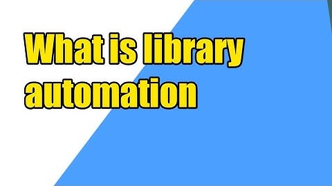 what is library automation?|with an example|library and information science