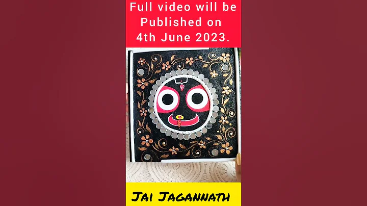 DIY Project Jai Jagannath lippan Art | #shorts #viral  #youtubeshorts #short #clayart #lippanart