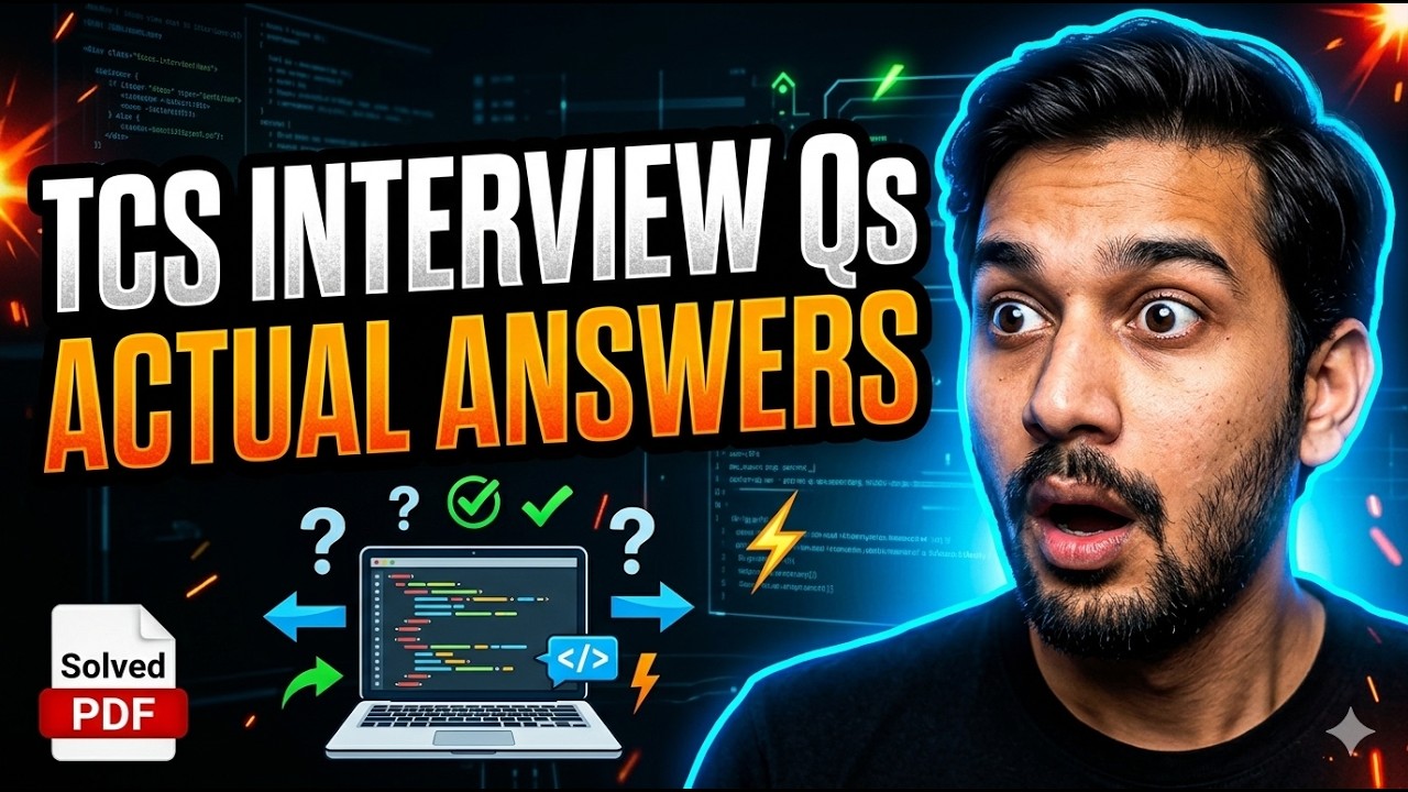 TCS Interview Questions & Answers Actual Asked Technical Round ...
