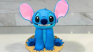 How to Make a 3D Stitch Cake | Cake Decorating Tutorials | Sugarella Sweets