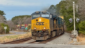 Chasing CSX I136 From the State Line to Garysburg, NC