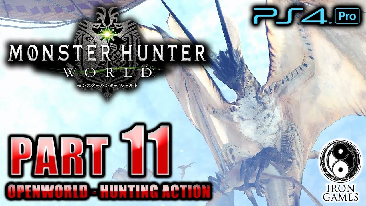 11 Ps4pro 高画質 モンスターハンターワールド Mhw 華麗なるハンター 風漂竜レイギエナ 癒され実況プレイ Youtube