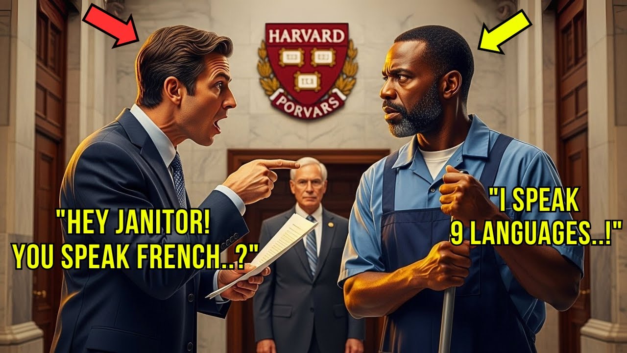 Harvard Professor Heard Janitor Speaks 9 Languages—What He Does Next Leaves the Whole Office Stunned