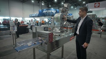 Sleek F40 Compact Horizontal Flow Pack Machine Explained at Pack Expo 2023