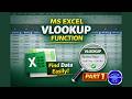 MS Excel VLOOKUP Function Complete Explanation Telugu with Examples | Part 1 | Tech Talks With Raju