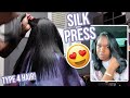 SILK PRESS ON TYPE 4 NATURAL HAIR | FIRST SALON VISIT IN OVER A YEAR! | TROPHDOPH