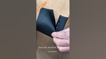 #how to make a simple & neat corner on your upholstery.            #upholstery #diy #howto