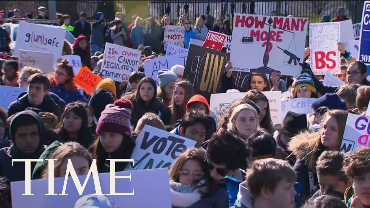 Students begin school walkouts on Columbine anniversary