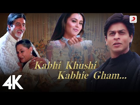 Kabhi Khushi Kabhie Gham - Title Track | Shah Rukh Khan | Lata Mangeshkar | 4K Video