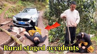 A man encountered a "crash-for-cash" scam—you won't believe what he did!