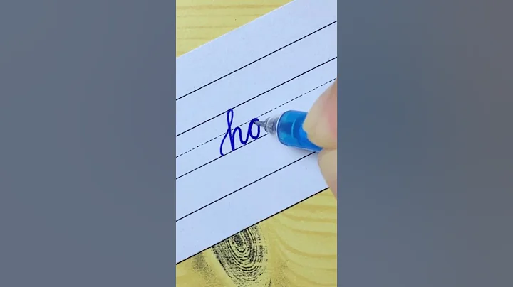 hope - How to write English cursive writing daily usable words | Cursive handwriting practice