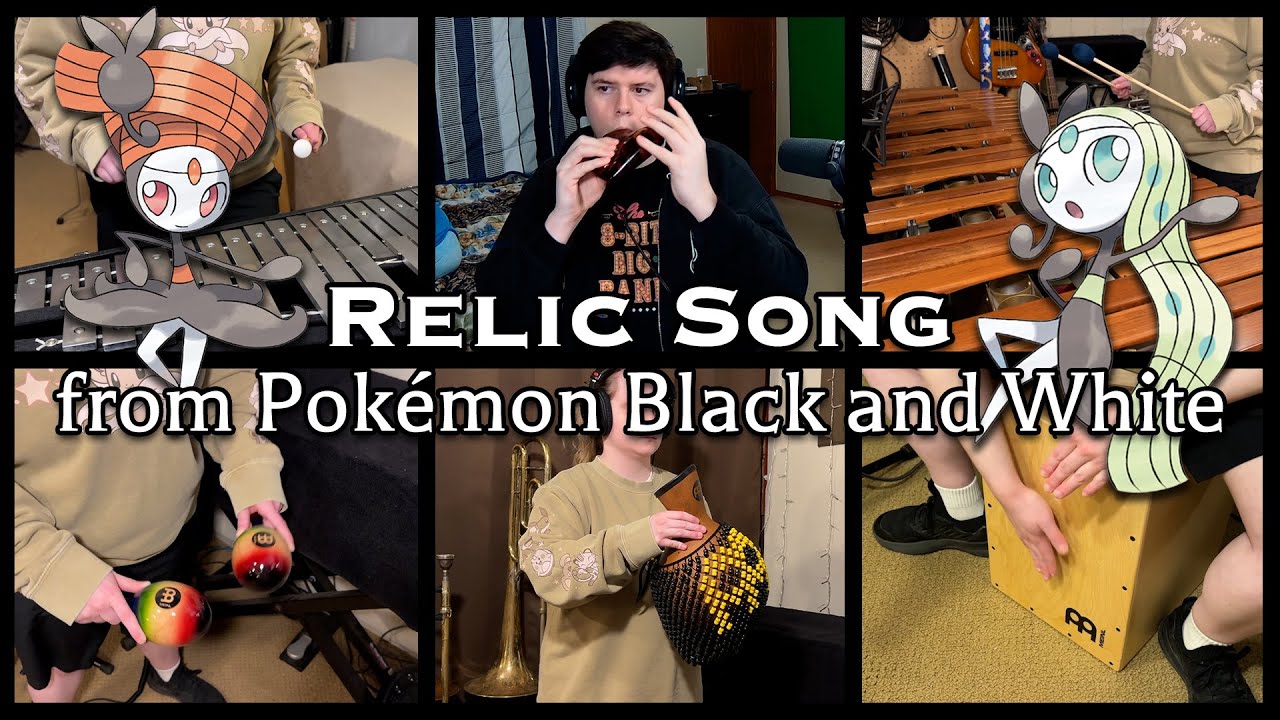Relic Song - Pokémon Black and White (Percussion/Ocarina Cover) | V-Ron Media ft. @StevenHigbee