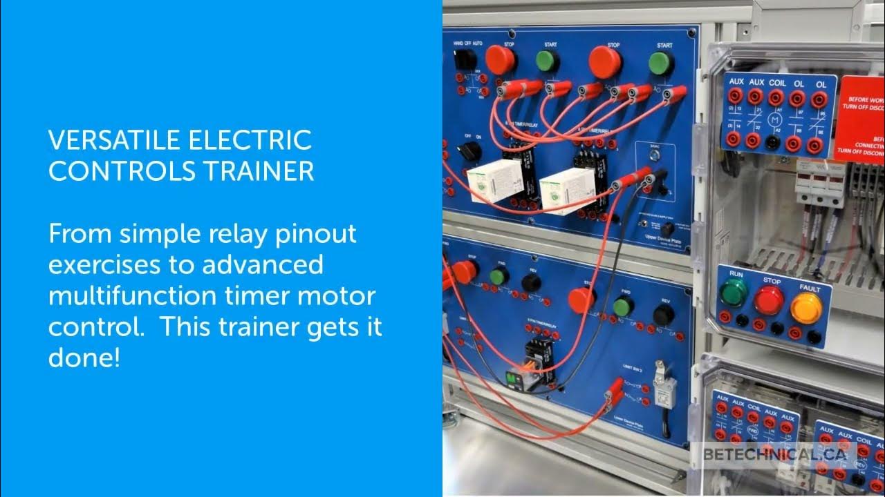 Electric Motor Control Trainer System MCT 24V 3PH - YouTube