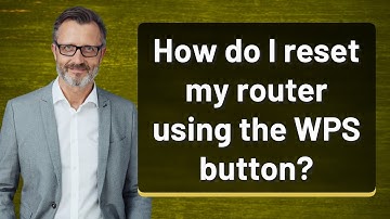 How do I reset my router using the WPS button?
