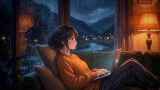☕ Lofi Girl in the Rain – Relaxing Night Study Music for Calm Focus & Motivation 🌧️🌙