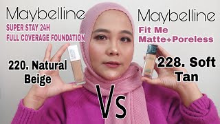MAYBELLINE FIT ME FOUNDATION REVIEW & SWATCHES (INDONESIA)