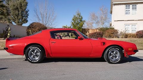 1974 Pontiac Firebird Trans Am Coupe Walk-around Video