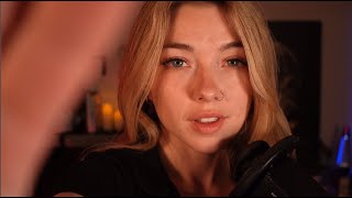 Lens Covering ASMR [affirmations, inaudible whispers, tongue clicking, tapping & scratching]
