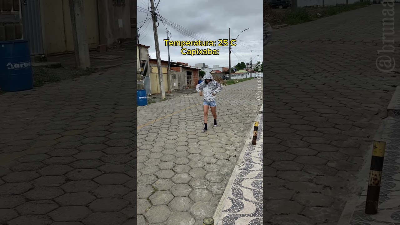 Na sua cidade o frio chega com quantos graus?😂 #shortsvideo #frio #capixaba #friocapixaba