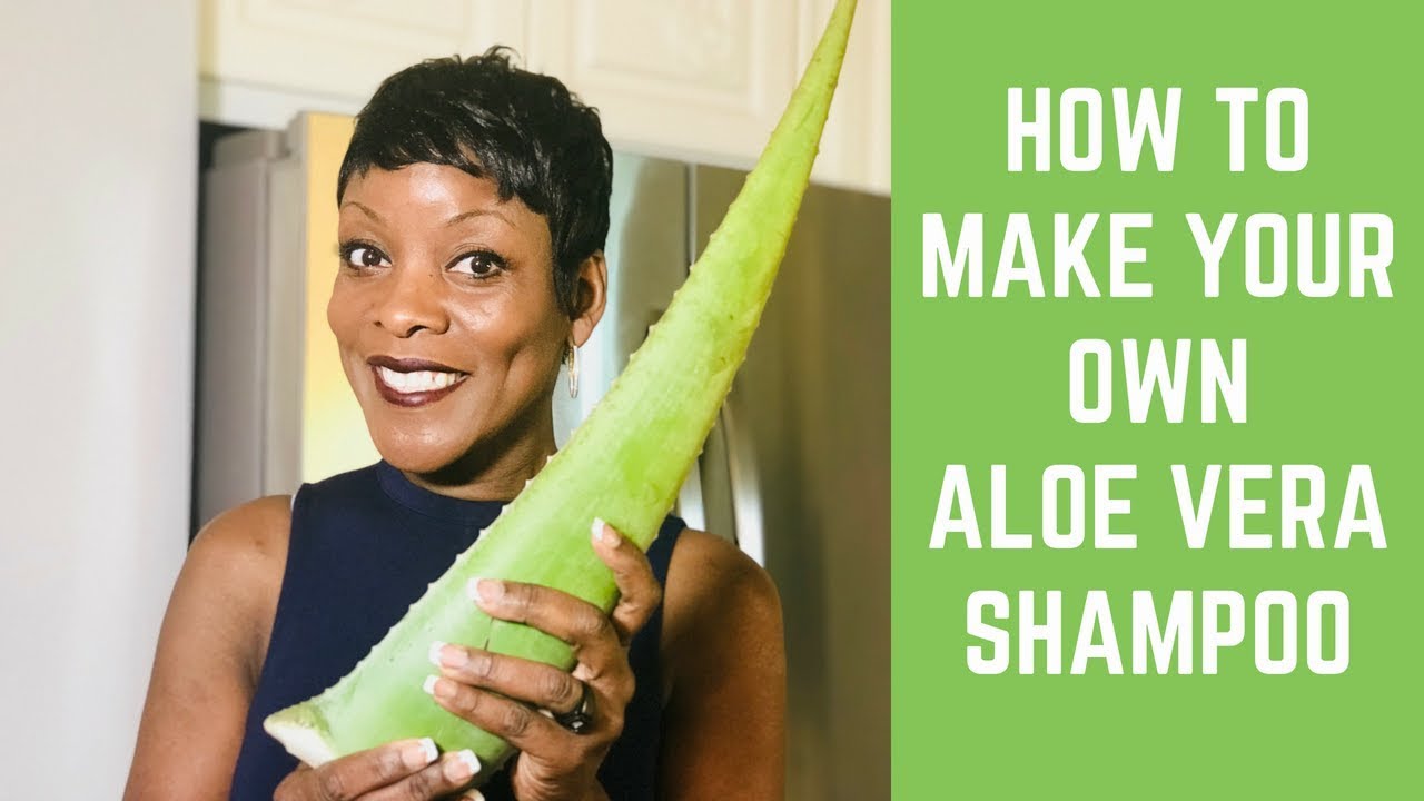 How to Make a DIY Aloe Vera Shampoo for Dry, Damaged Hair - YouTube