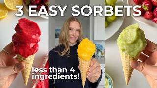 3 Easy & Healthier Sorbet Recipes without an Ice Cream Maker