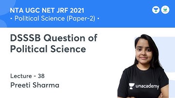 DSSSB Question of Political | Political Science | NTA UGC NET JRF 2021 | by Preeti Sharma