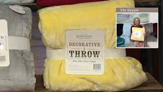 Berkshire Super Oversized 60" x 80" Solid Velvet Soft Throw on QVC