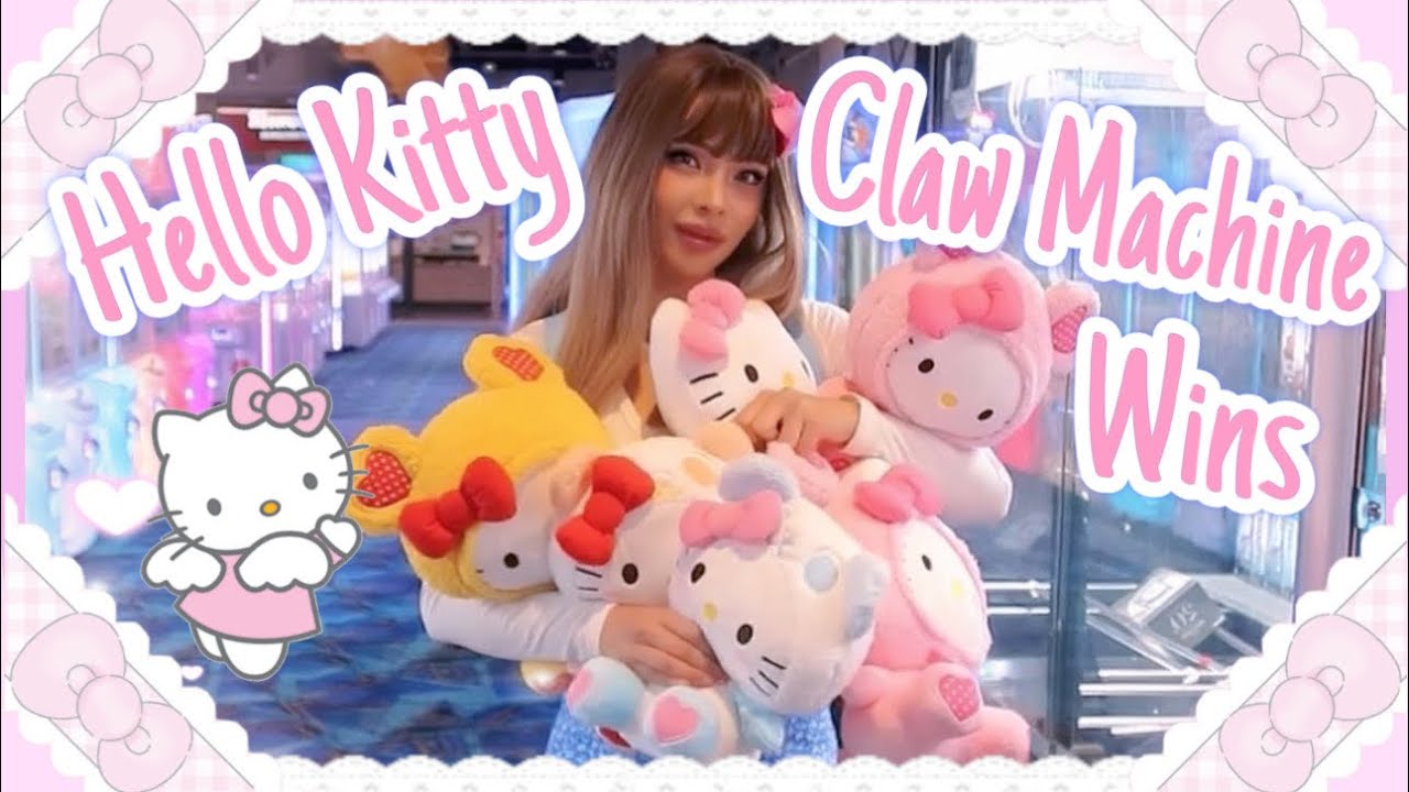 Winning every Hello Kitty plush @ Round1 (San Antonio, TX/ North Star Mall)