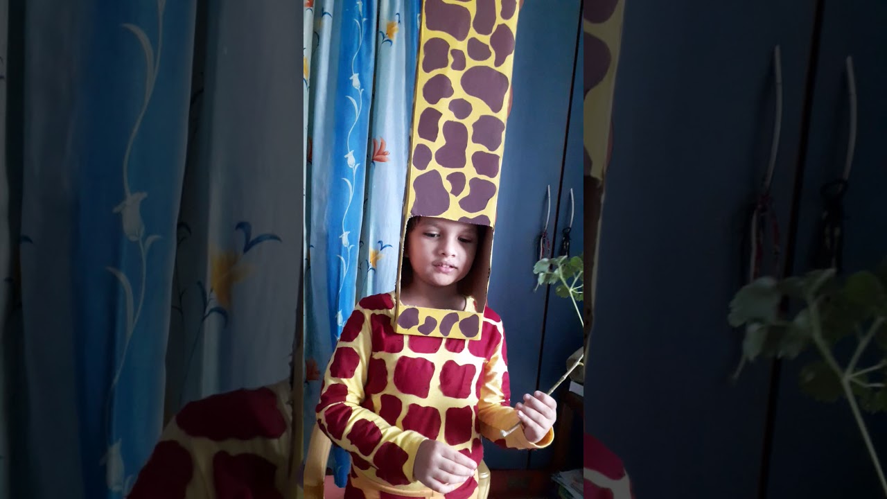 first prize winner fancy dress competition Giraffe