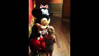 Allyson meets Minnie & Mickey!