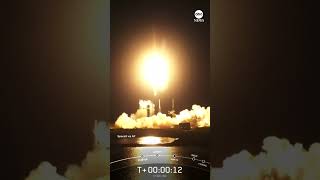 SpaceX rocket lights up sky over Puerto Rico and Bahamas after launch from Cape Canaveral, Florida