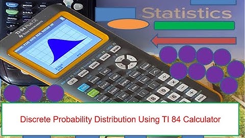 Discrete Probability Distribution Using TI 84 Calculator