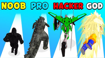 NOOB vs PRO vs HACKER vs GOD - Kaiju Run