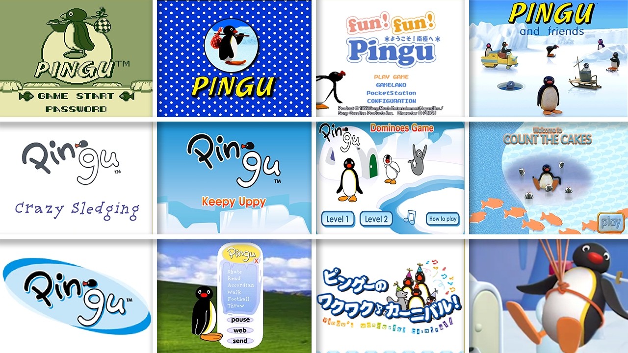 泳ぐpingu Evolution of Pingu Games Start Screen intro (1993 - 2026) - YouTube