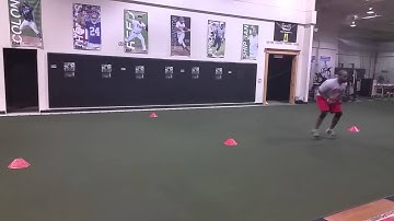 T-Drill Sprint Shuffle shuffle shuffle Back Pedal