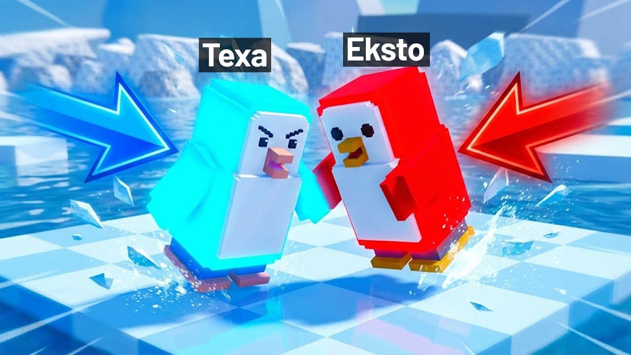 EKİPLE PENGUEN HAYATTA KALMA SAVAŞI!!😲😂 Roblox KnockOut | Eksto Ömer