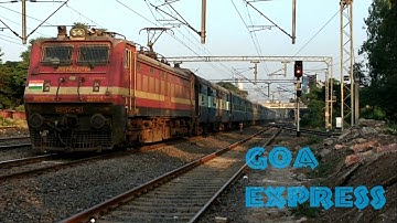 And Finally! "GOA EXPRESS" with Electric Engine in Daund - Pune Section!!