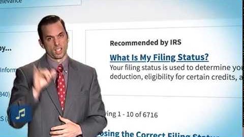 ASL: Tax Filing Status (Captions & Audio)