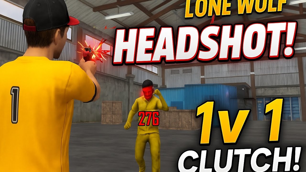INSANE 1v1 Clutch in Lone Wolf Mode 🔥 | Free Fire Gameplay | Flame Games