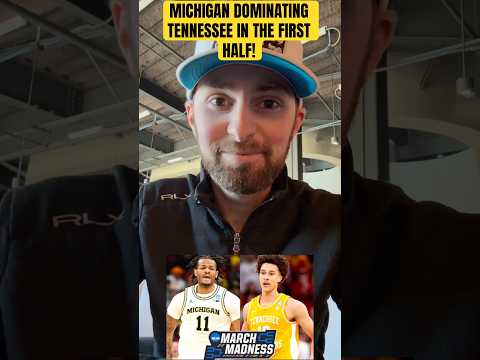 MICHIGAN LOOKING DOMINANT AGAINST TENNESSEE! #marchmadness #michigan #tennessee #ncaabasketball