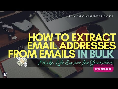 How to Extract Email Addresses from Emails In Bulk 2017