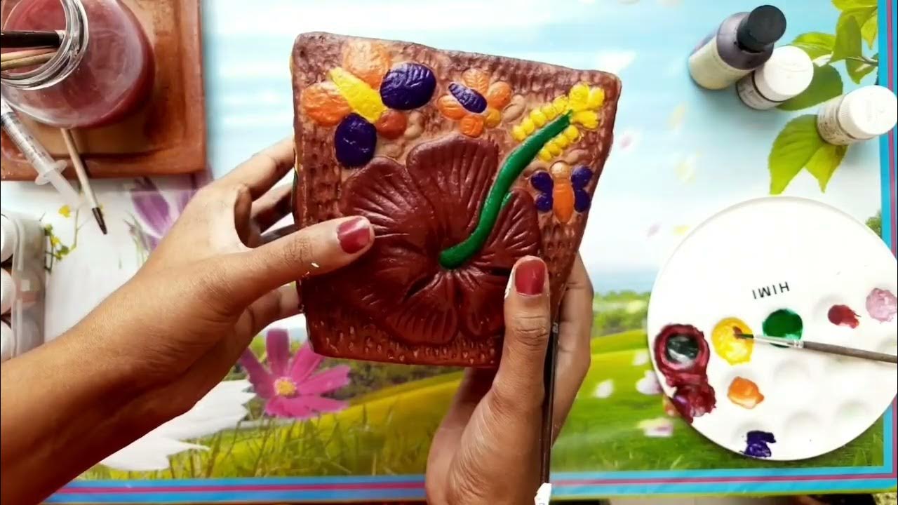 How to decorate old planters into new//DYI Pot Painting // Plant Pot